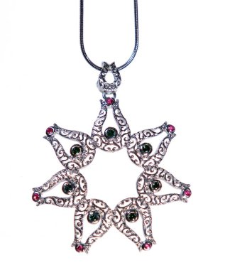 Assortment of women's jewelry, white background