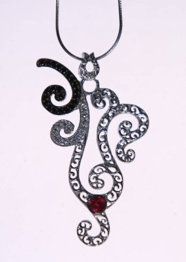 Assortment of women's jewelry, white background