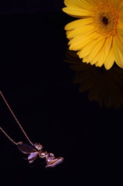 Assortment of women's jewelry, white background