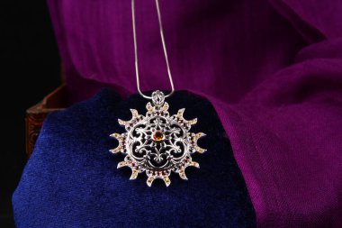 Assortment of women's jewelry, white background