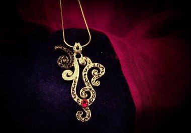 Assortment of women's jewelry, white background
