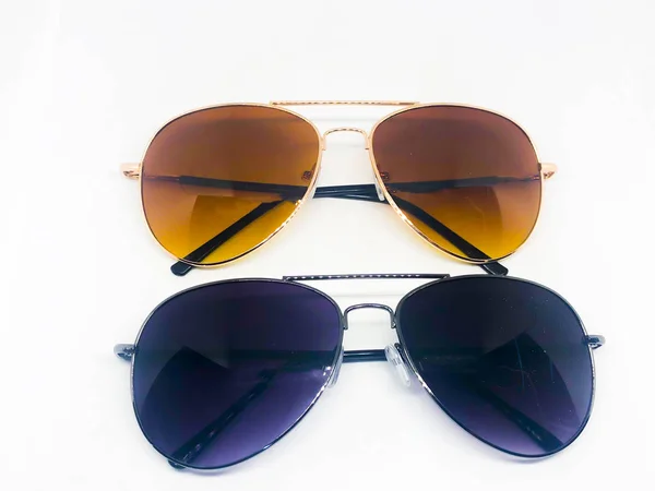Assortment Sunglasses White Background — Stock Photo, Image
