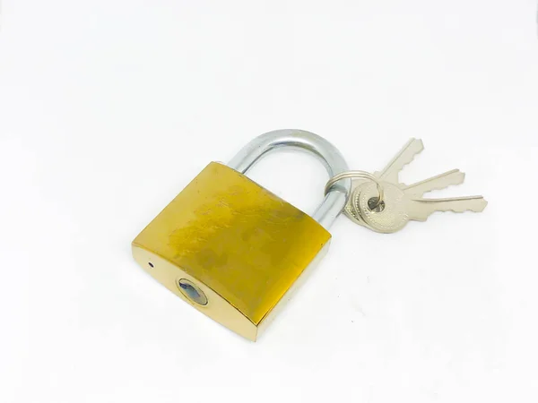 Door Lock White Background — Stock Photo, Image