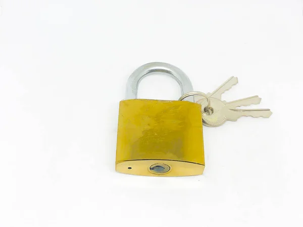 Door Lock White Background — Stock Photo, Image