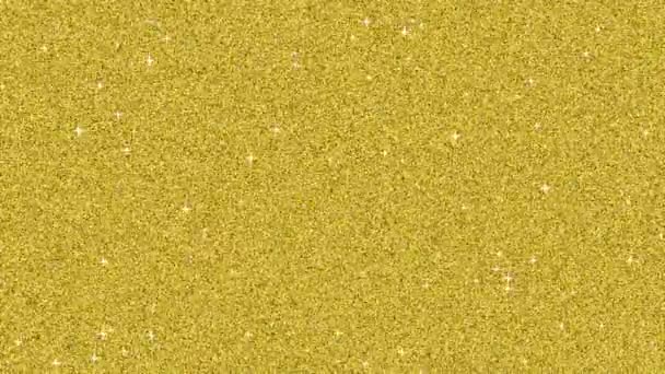 Glitter Αστέρι Κινείται Στο Χρώμα Φόντο Φαινόμενο Σωματιδίων — Αρχείο Βίντεο