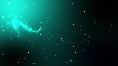 Parçacık rengi üzerinde hareket eden ışık soyut arkaplan