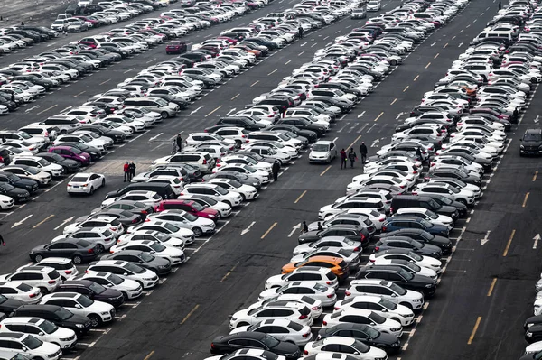 Blick Auf Den Parkplatz Des Eurasischen Geschäfts Changchun China — Stockfoto