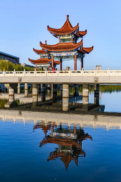 Changchun Dostluk Parkının manzarası, Çin