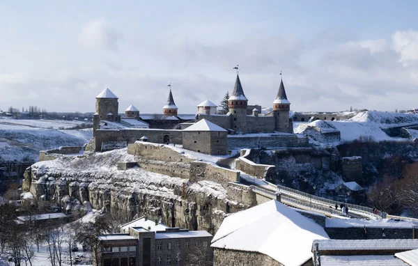 Die mittelalterliche Festung kamjanez-podilski, ukrainisch — Stockfoto