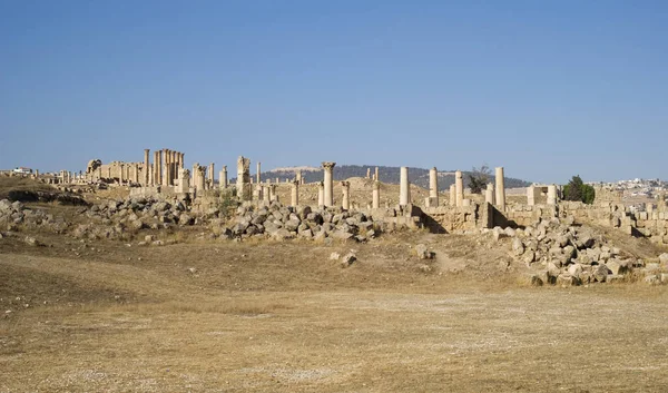 Ruínas cidade de Jerash, na Jordânia — Fotografia de Stock