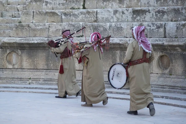 Traditional Jordan military band — Stock Photo, Image