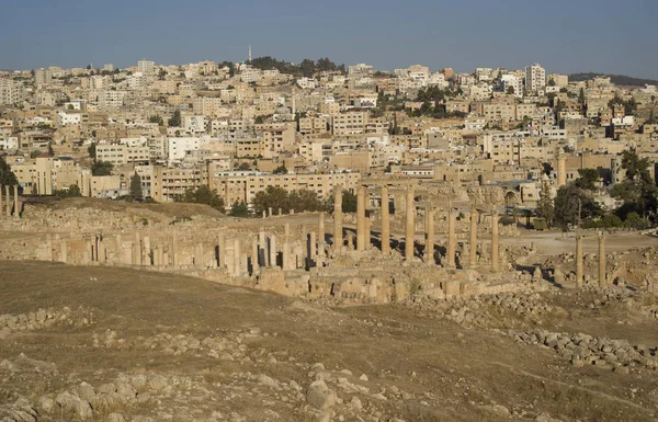 ヨルダン ジェラシュの遺跡都市 — ストック写真