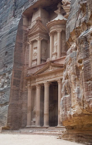 O Tesouro, Petra, Jordânia — Fotografia de Stock