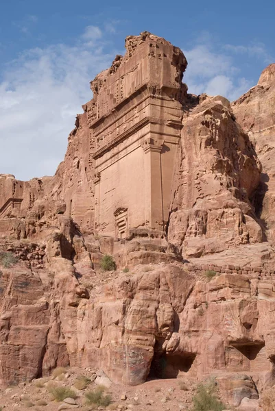 Uneishu Tomb, Petra, Jordânia — Fotografia de Stock