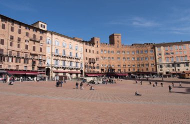 Siena, İtalya. Campo Meydanı