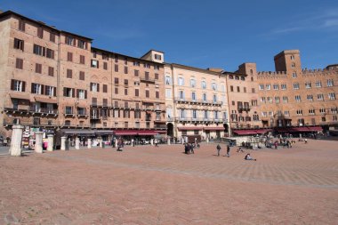 Siena, İtalya. Campo Meydanı