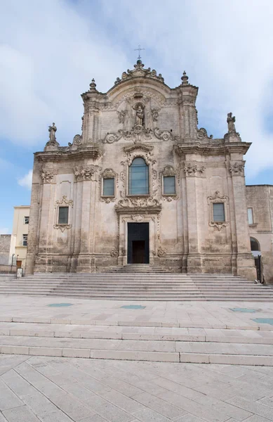 Kilise, Matera, İtalya — Stok fotoğraf