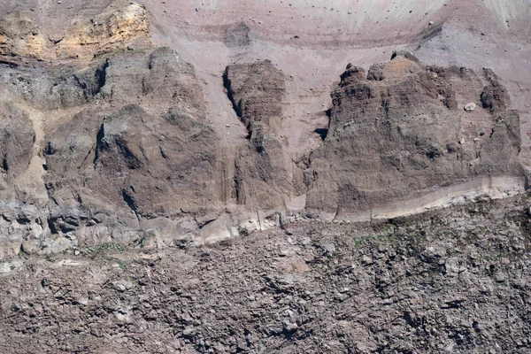 Vista de la pared del cráter del Vesubio — Foto de Stock