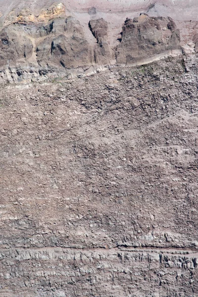 Pohled na stěny kráteru Vesuvu — Stock fotografie
