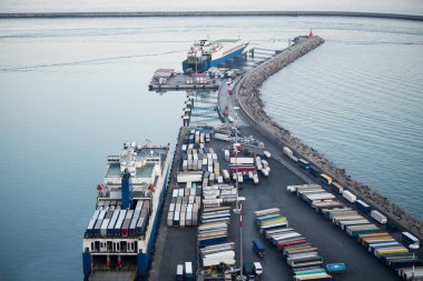 Kargo terminal bağlantı noktası Salerno, İtalya