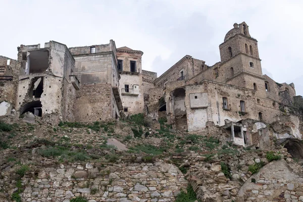 Ruiny Craco, Basilicata, Włochy — Zdjęcie stockowe