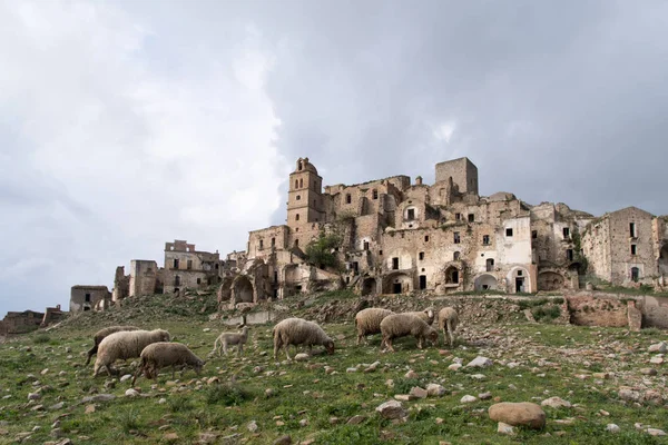 Ruínas de Craco, Itália — Fotografia de Stock