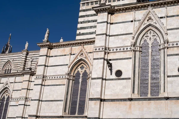 Sienas katedral, västfasaden — Stockfoto