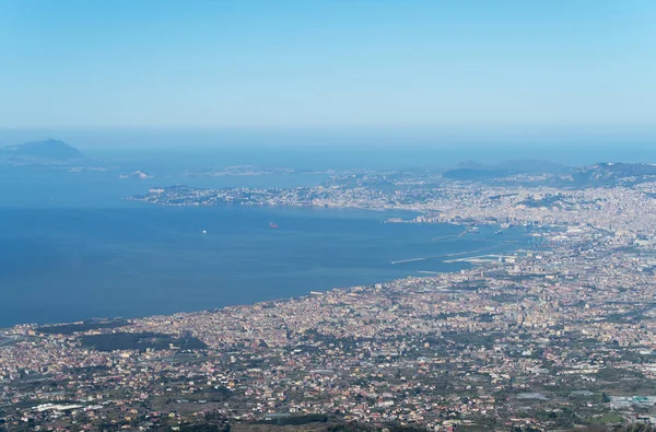 Hohe Ansicht von Neapel, Italien — Stockfoto