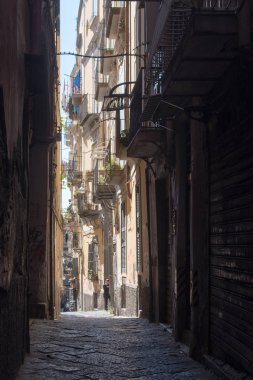 Sokak şehir Napoli, İtalya