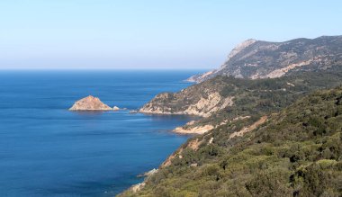 Monte Argentario, Toskana, İtalya Bay görünümü