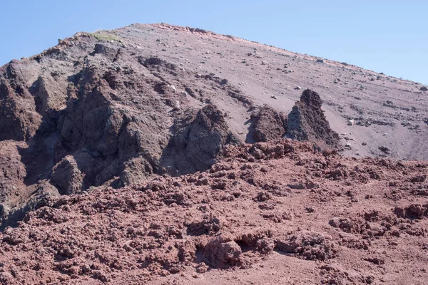 Dentro del cráter, Monte Vesubio — Foto de Stock