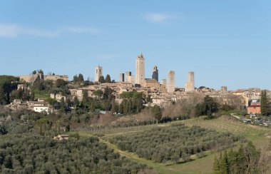 San gimignano, Toskana, İtalya