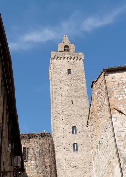 Italien, turm von san gimignano — Stockfoto