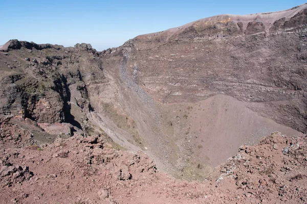 Krater des Vesuvs — Stockfoto