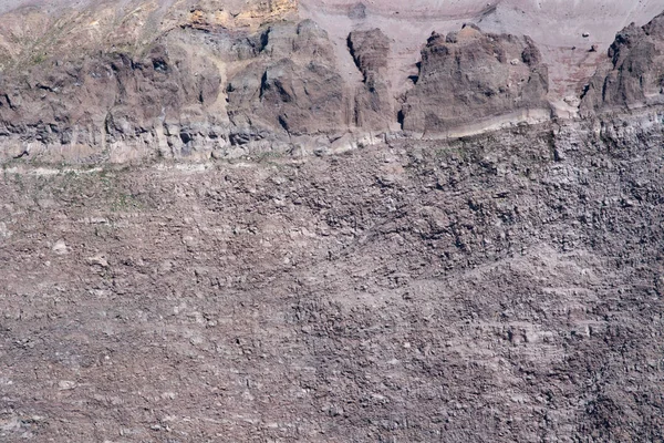 Vista de la pared del cráter del Vesubio — Foto de Stock