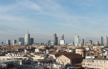 Milan cityscape, Lombardiya, İtalya