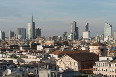Milan cityscape, Lombardiya, İtalya