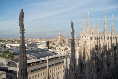 Milan cityscape, Lombardiya, İtalya