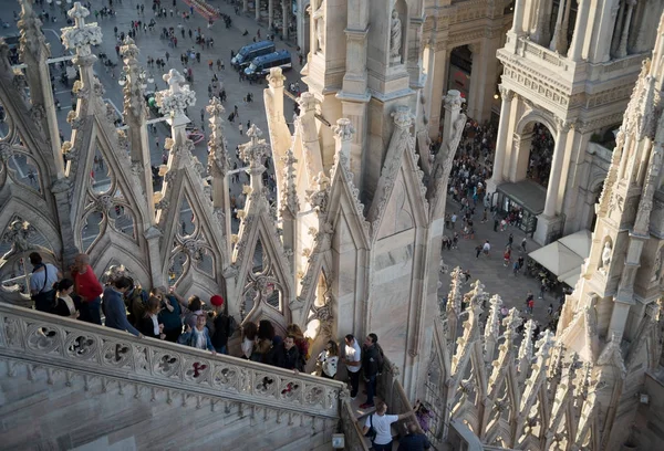 Taket av Milanos katedral — Stockfoto