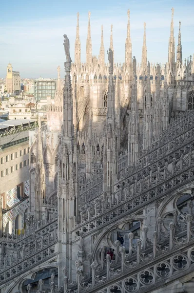 Milaan kathedraal sculpturen — Stockfoto