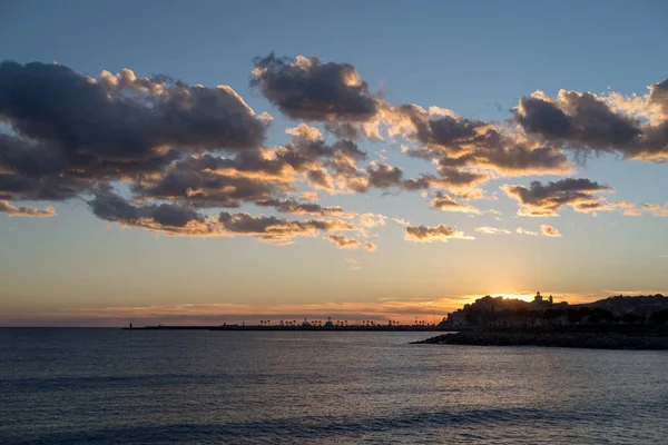 Wolken über dem Meer — Stockfoto