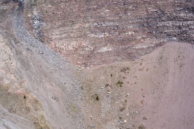 Vesuvius krater duvarına görünümünü