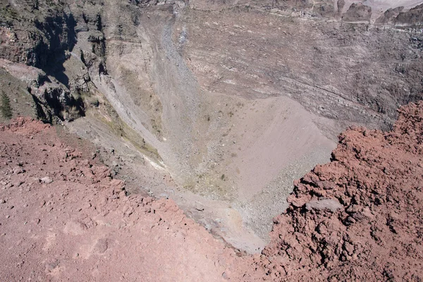 Krater des Vesuvs — Stockfoto