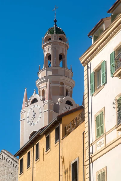 Torre do sino San Siro. Itália, Ligúria, Sanremo — Fotografia de Stock