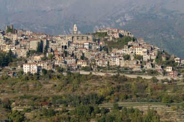 Triora. İtalya 'nın Liguria bölgesinde antik bir köy