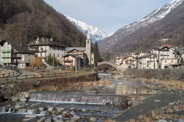 Fontainemore, Valle d'Aosta, Italia — Foto Stock