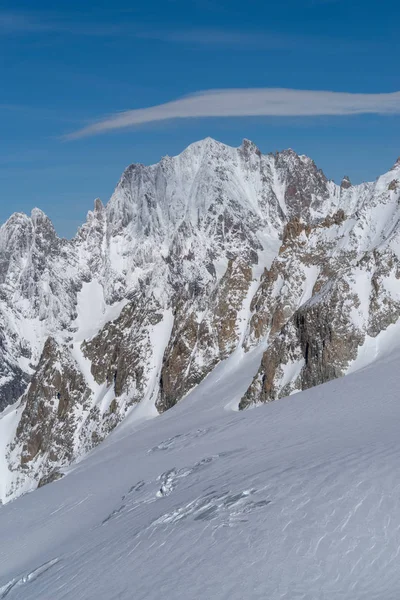 Włochy, zakres Courmayeur, Mont Blanc — Zdjęcie stockowe