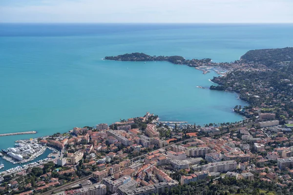 Costa Azzurra. Capo Ferrat visto dall'altopiano Saint-Michel — Foto Stock