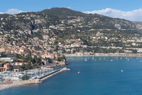 Roadstead of Villefranche-sur-mer, Costa Azul — Foto de Stock