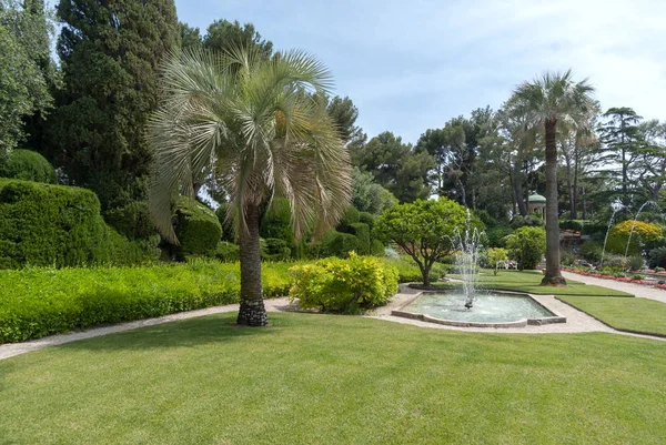 Zahrady Villa Ephrussiho de Rothschild — Stock fotografie